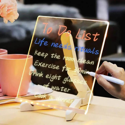GlowCanvas™ LED Luminary 3D Acrylic Message Writing Board!