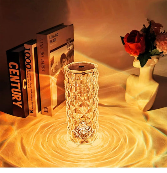 GrooveGlow LED Crystal 3D Table Lamp